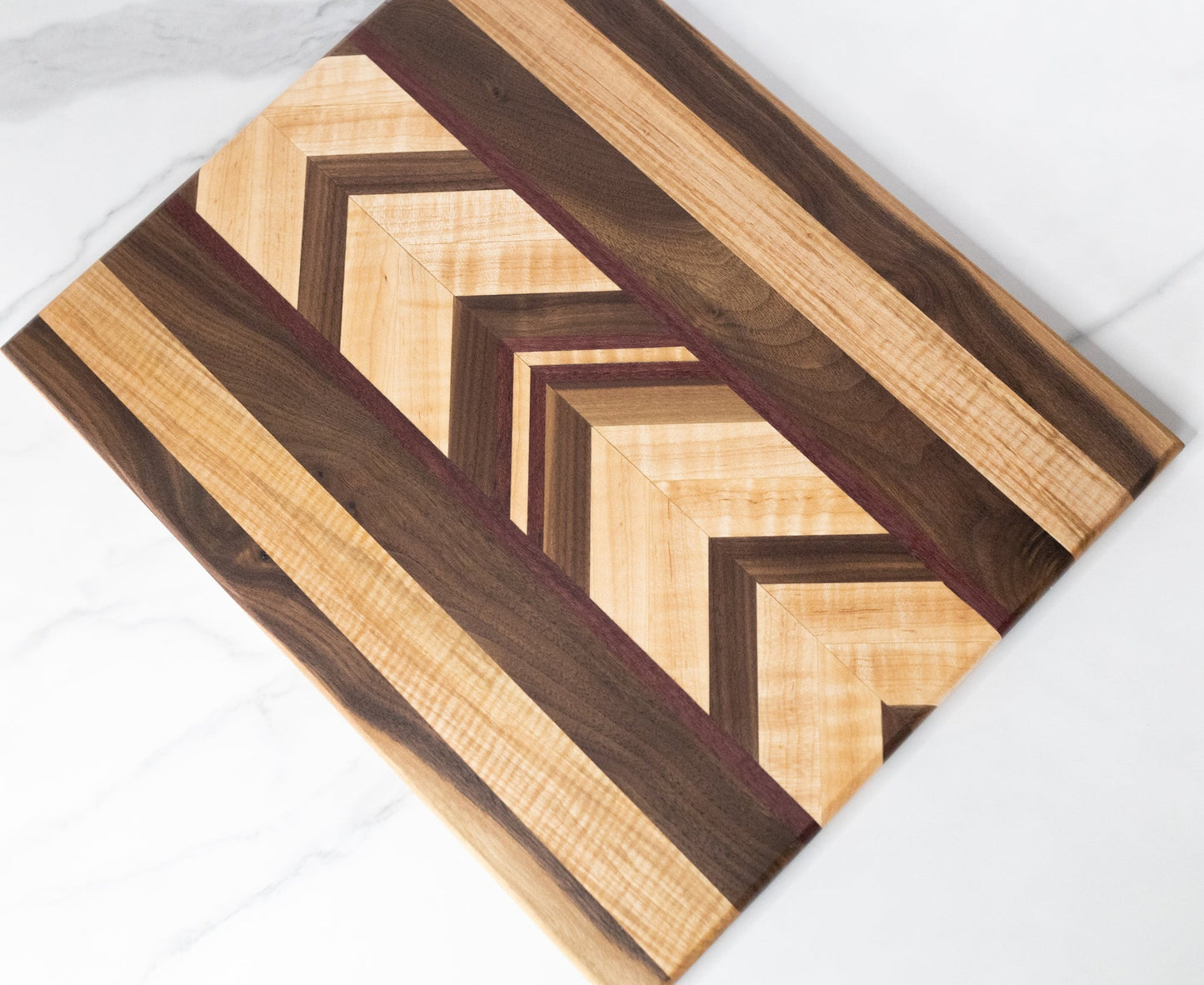 Purple Heart and Black Walnut Cutting Board