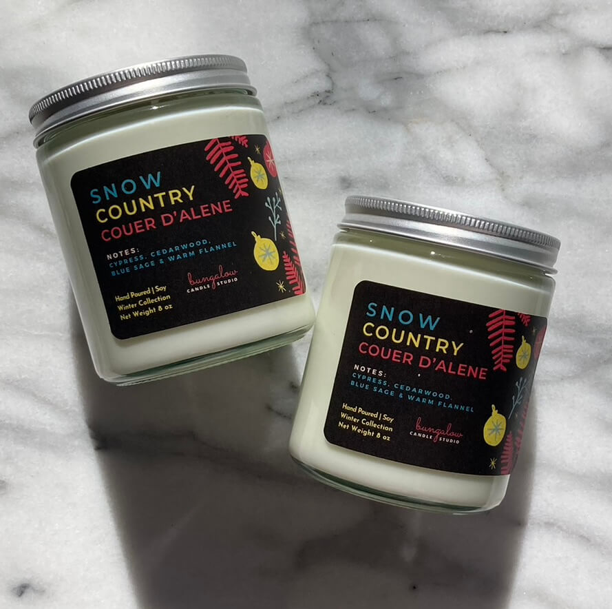 Snow Country Coeur d'Alene 8oz Candle