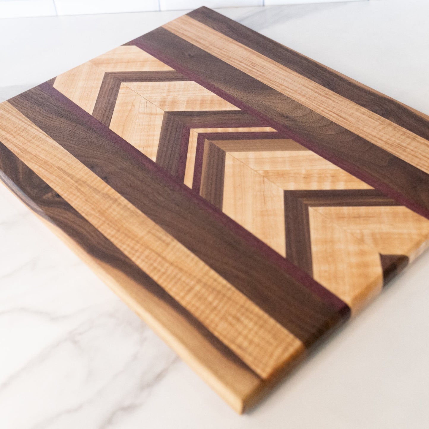 Purple Heart and Black Walnut Cutting Board