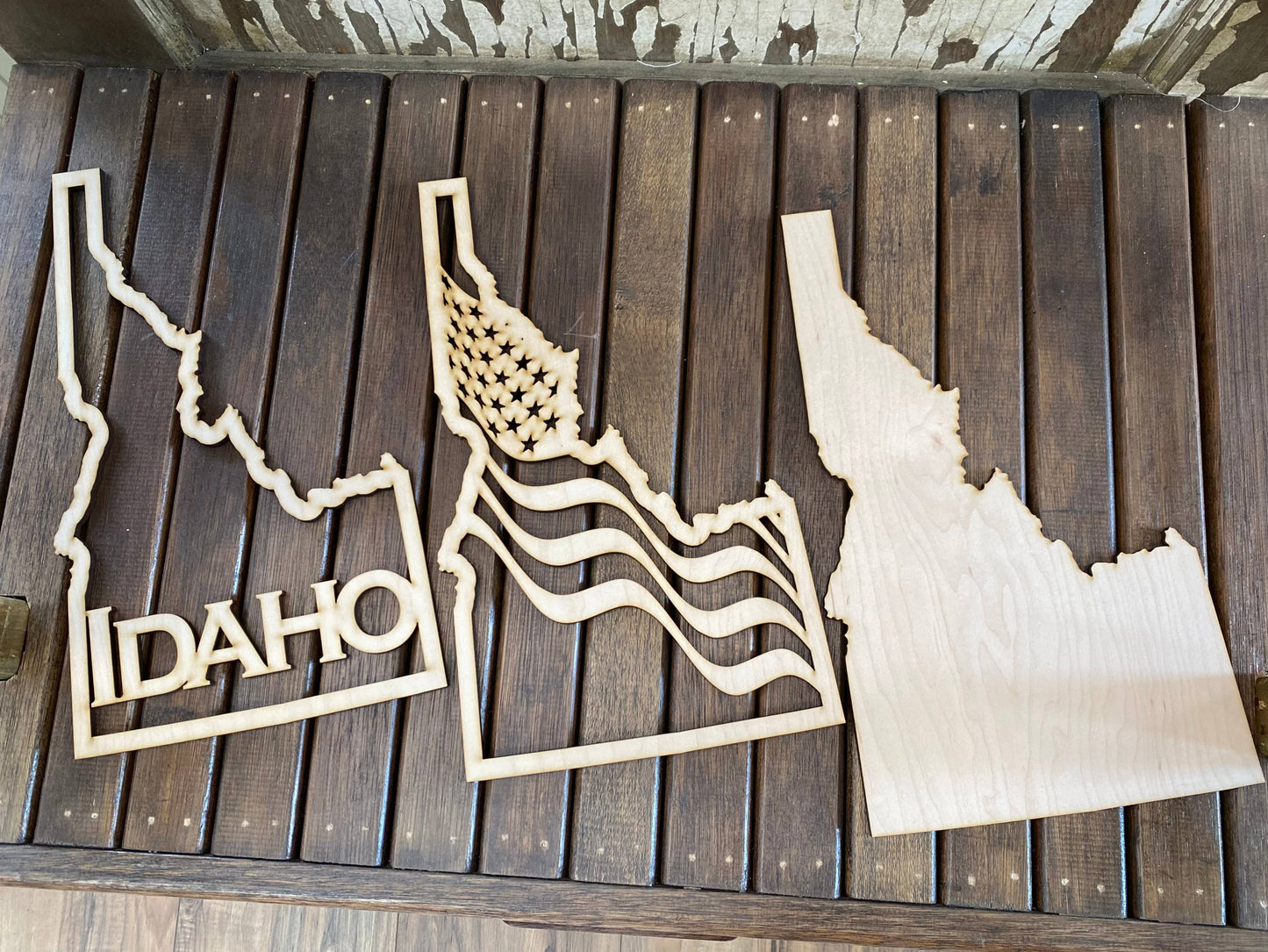 State of Idaho Wooden Sign