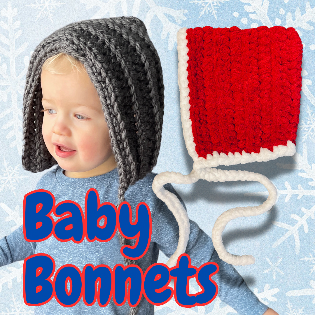 Bonnets for Babies, Toddlers, and Kids - Handmade Crochet